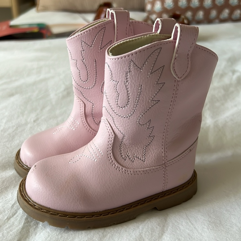 Baby Deer Toddler Cowboy Boots - Pink size 5T